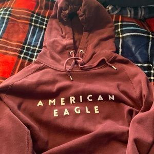 American Eagle Maroon Hoodie